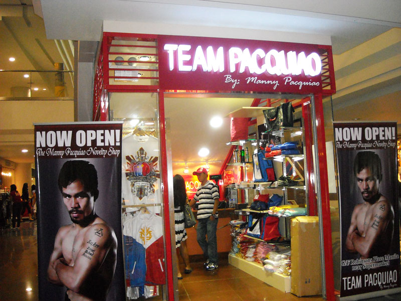 Manny Pacquiao ouvre sa boutique