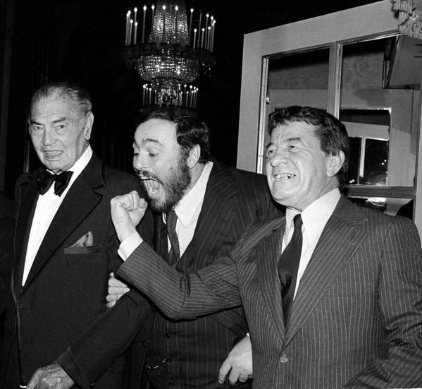 CHIC PIC #18 : Jack Dempsey, Rocky Graziano et Luciano Pavarotti