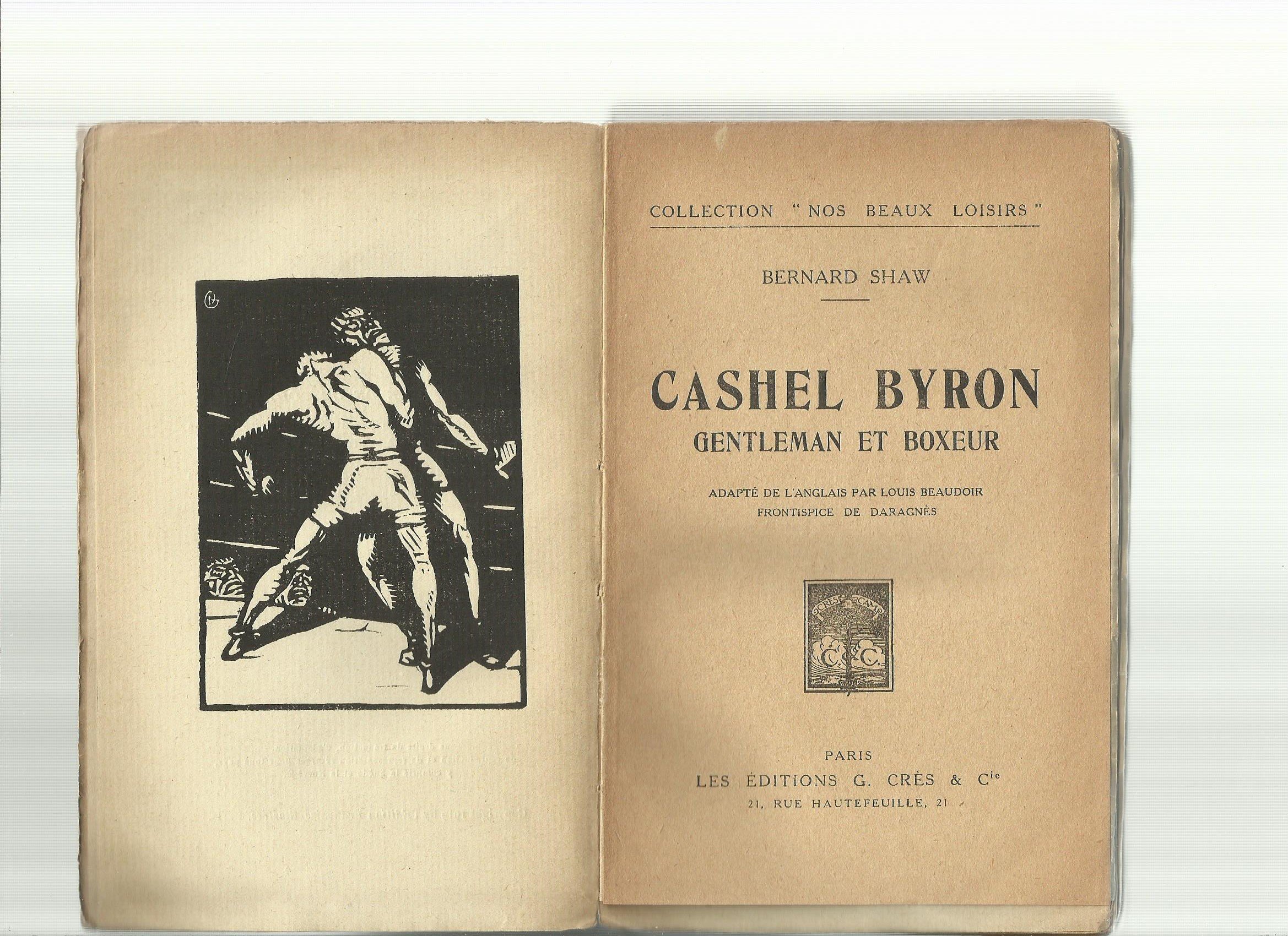Cashel Byron, Gene Tunney et Bernard Shaw