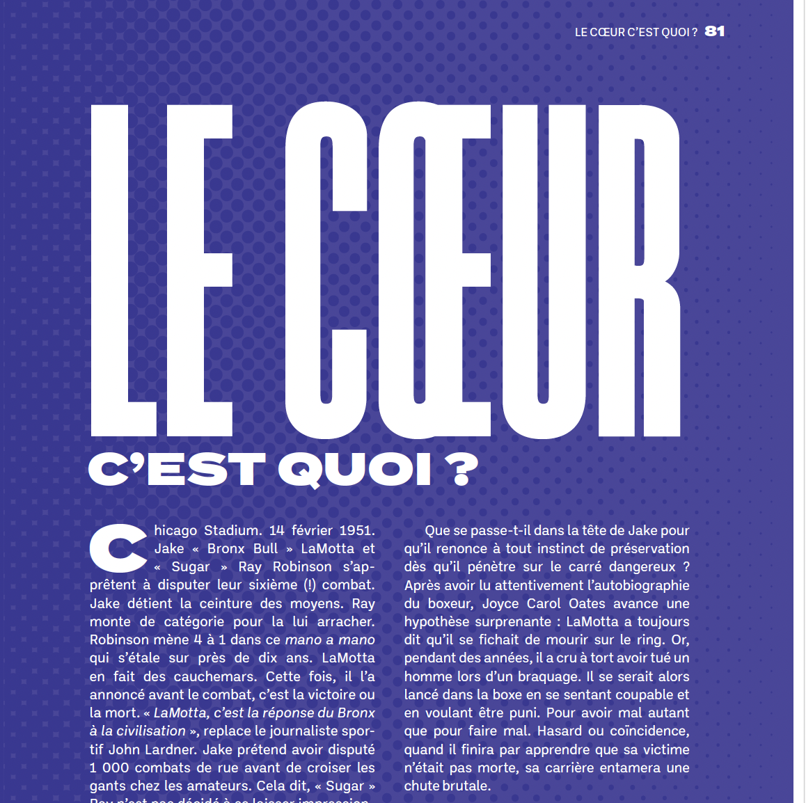 LE CŒUR C’EST QUOI ? Proposition de définition non cucul la praline